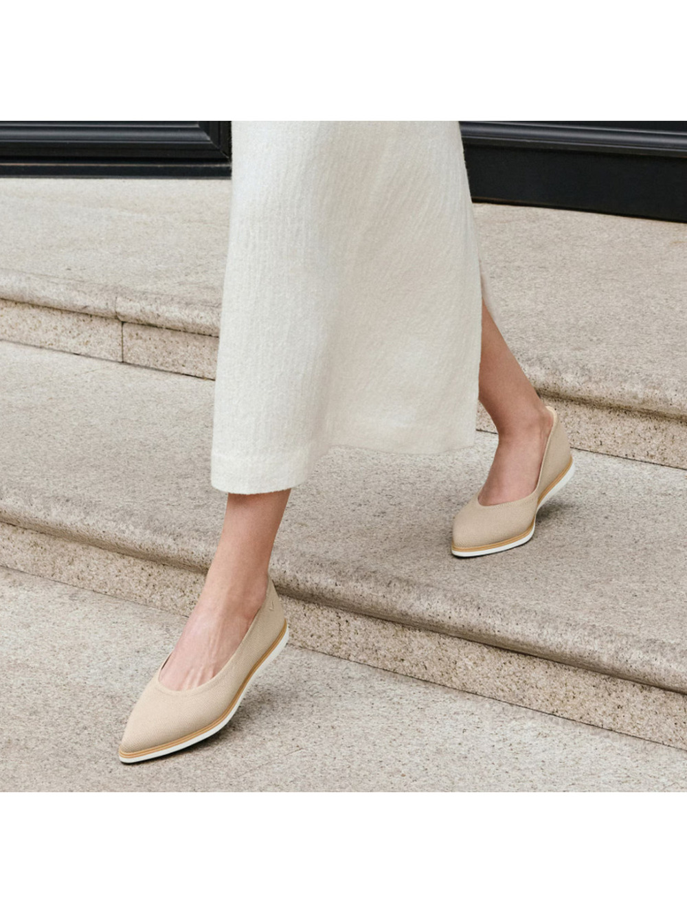 VIVAIA Veronica All-Day Standing Flats Almond Water-Repellent EU 39.5 US 8.5